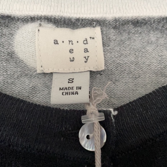 Black and White Polka Dot Cardigan - Picture 3 of 4